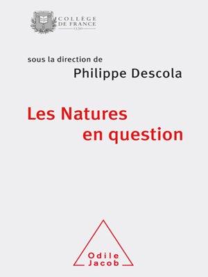 cover image of Les Natures en question